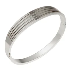 Elegant 18k Gold Plated Stainless Steel Women's Bracelet - Perfect Birthday Gift (WHITE)
