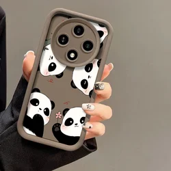 Adorable Panda Silicone Phone Case - Soft TPU Cover with Cute Cartoon Animal Design for Vivo V30 Pro 5G (JGKCX096J5)