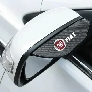 2Pcs Rearview mirror carbon fiber waterproof passport For Fiat 500 500L 500X 124 Aegea MobiPanda Tipo Sedici Centoventi