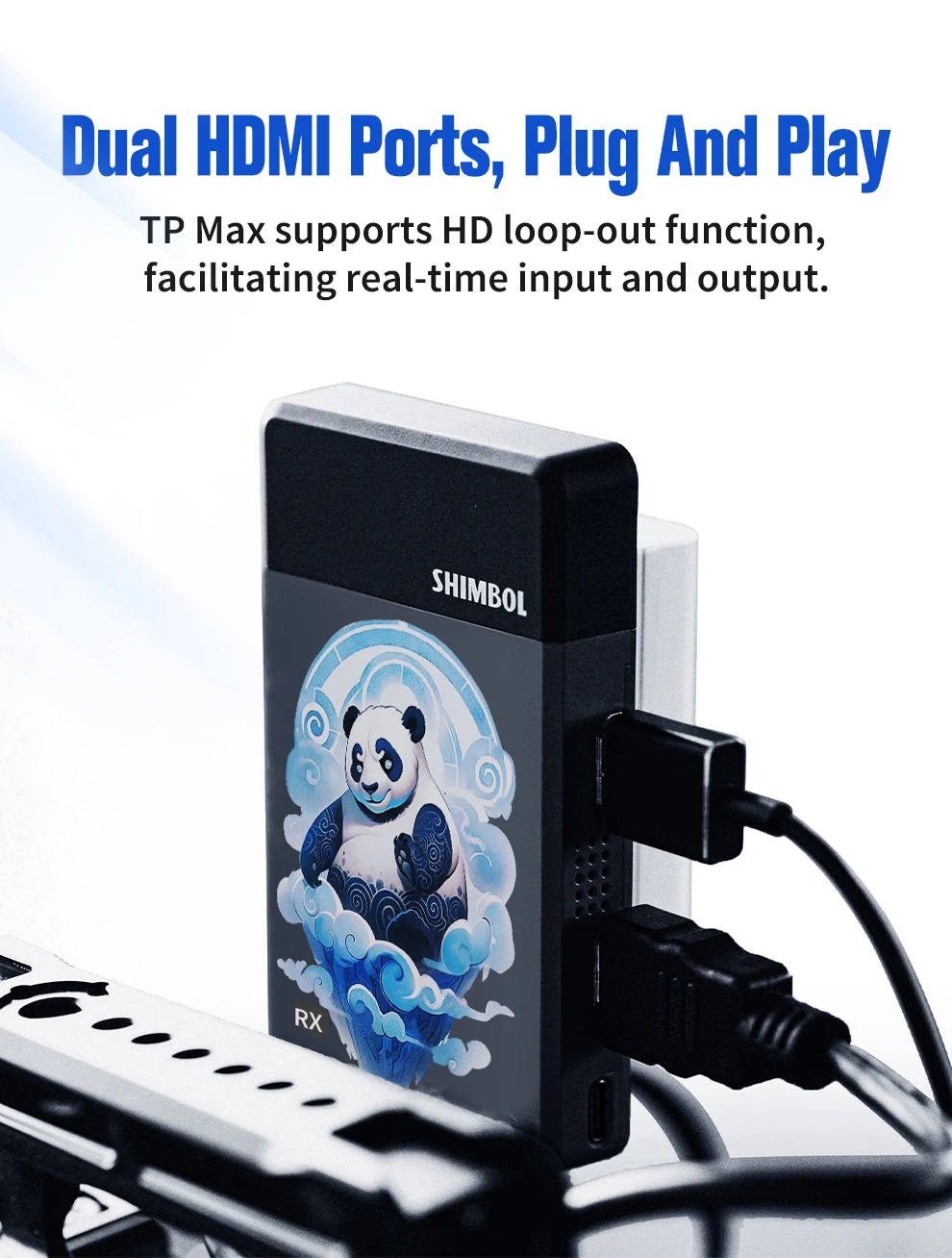 Description Picture 6 of itemSHIMBOL TP MAX Wireless Video Transmission System Double HDMI-compatible 350M 1080P HD Image Transmitter & Receiver