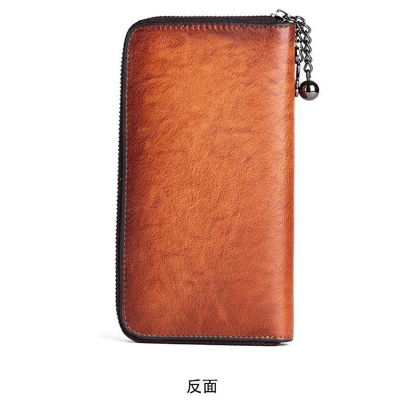 3D Floral Echtes Leder Geldbörse Frau Große Lange Echtleder Clutch Modische Damen Rindsleder Geldbörsen – Detail 12
