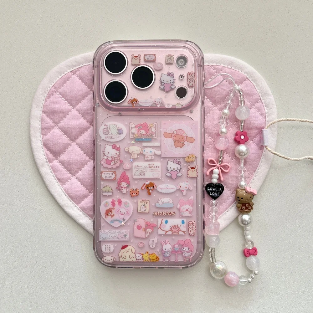 Hello Kitty Melody Cartoon Pink Phone Case image 9