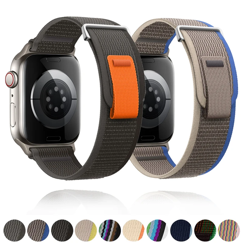애플 워치 밴드용 트레일 루프, 49mm, 44mm, 40mm, 45mm, 41mm, 42mm, 44 45mm, 49mm, 아이워치 울트라 시리즈 9, 8, se, 7, 6, 3 스트랩
