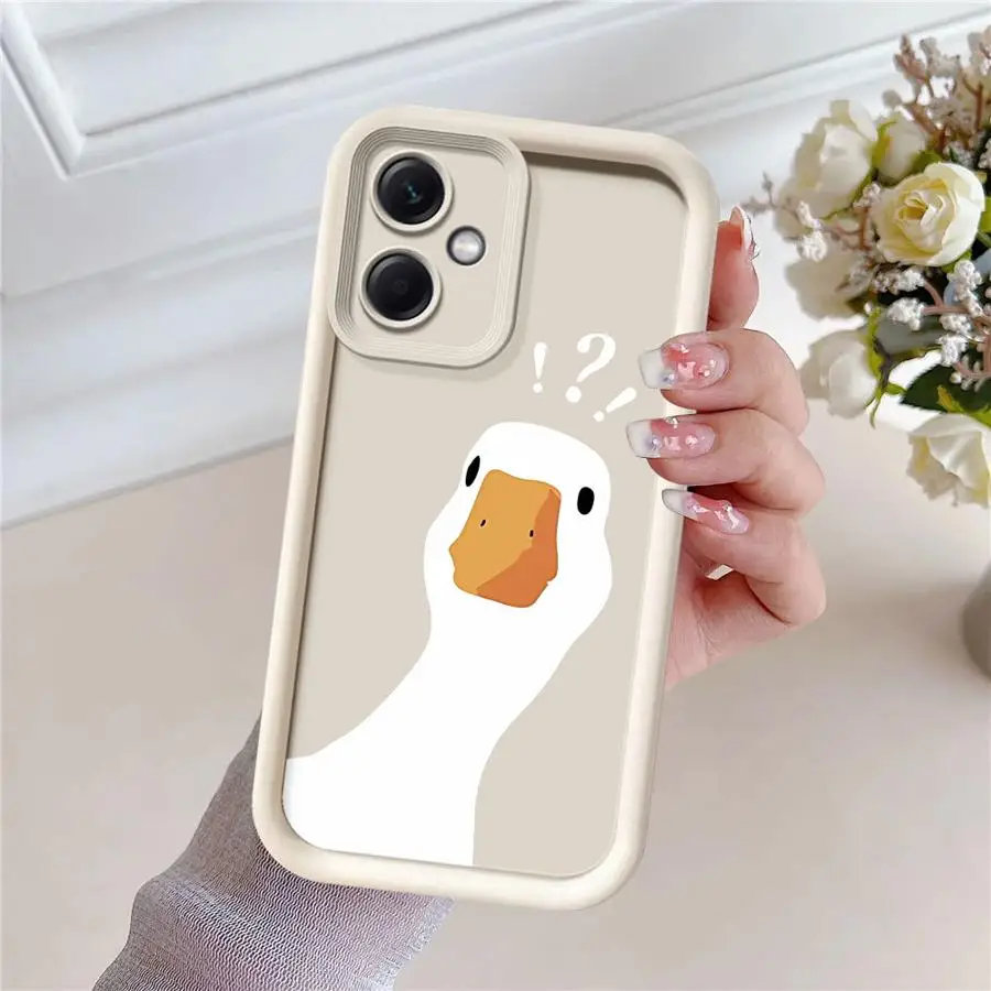 Adorable Cartoon Duck Soft Shell Phone Case