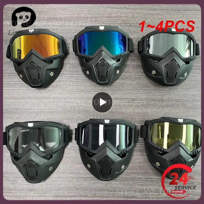 

1-4 шт., тактические мотоциклетные очки для езды по бездорожью