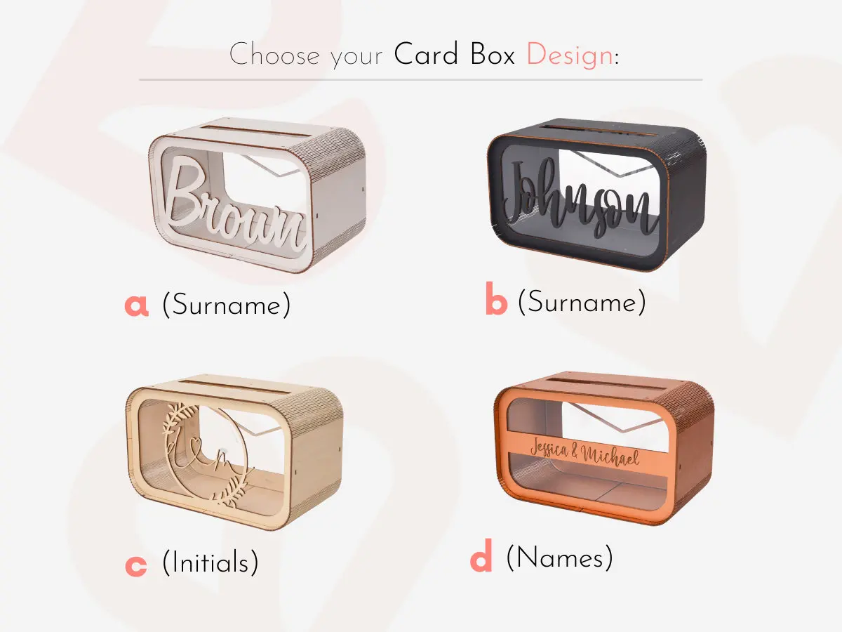 Wooden Wedding Card Box Personalized Wooden Wedding Card Box Envelope Keepsake Box For Guests Money Box For Wedding Gifts Rustic Decor