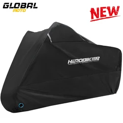 Waterproof UV & Dustproof Outdoor Protective Cover for Motorcycles and Scooters - Available in 8 Colors and Multiple Sizes (Z002 Black)