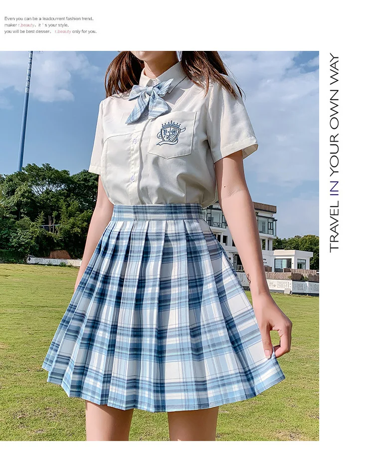 plaid skirt New Korean version of pleated skirt 2022 high waist summer women's skirt sexy plaid mini skirt dance skirt brown skirt