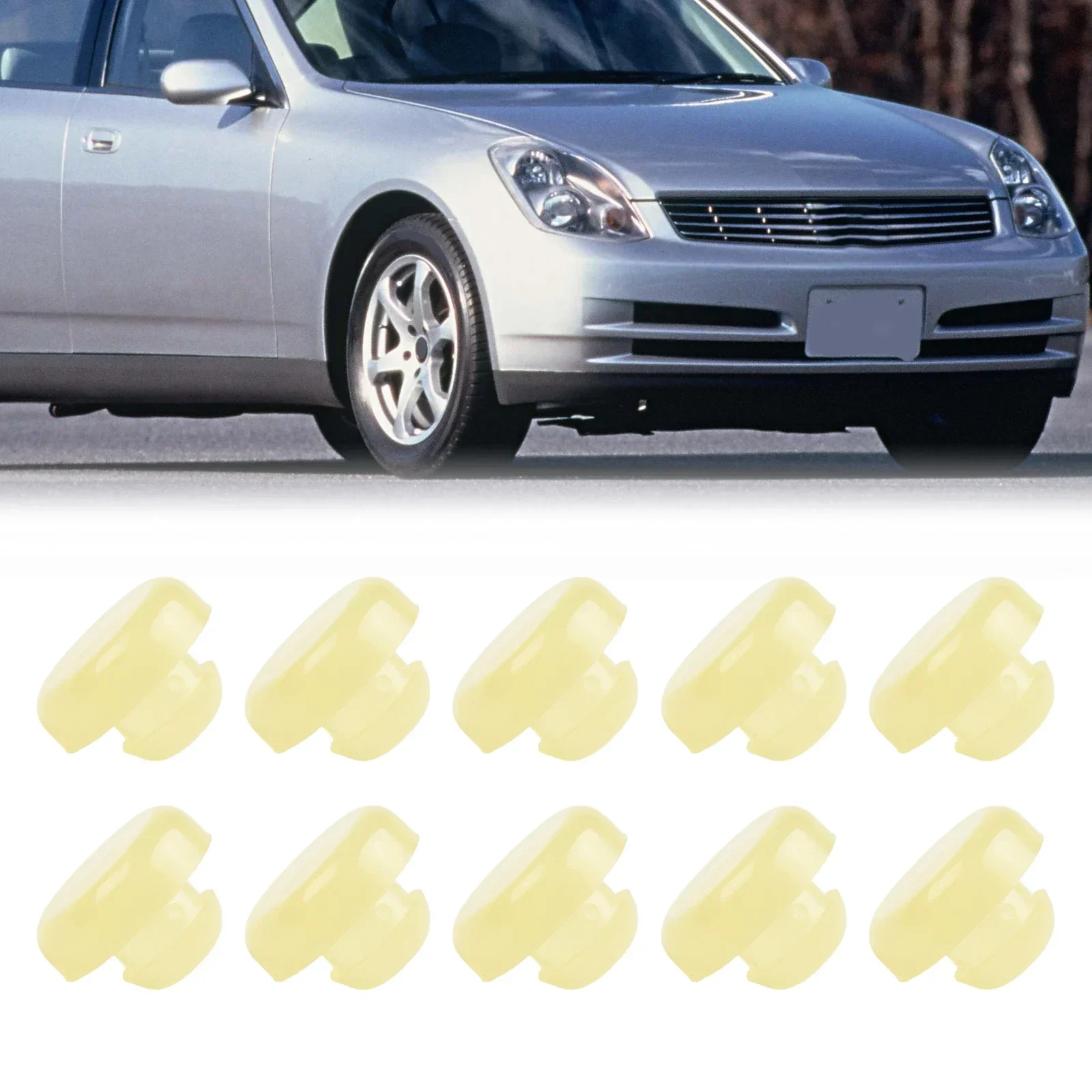 Brake Pedal Box Adjuster Brake Clutch Pedal Stopper 10x Brake Pedal Stopper Brake Pedal Stop Pad Set 46584-S0100 For Nissan 1984-For Infiniti 03-15