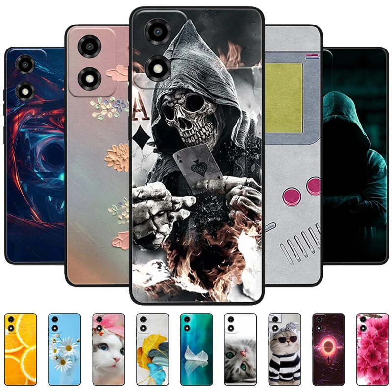 Soft TPU Silicone Shockproof Protector Phone Case - Compatible with Motorola Moto E14 5G
