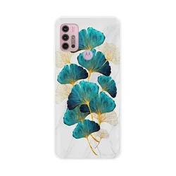 Daisy Design Shockproof Soft Silicone Clear Phone Case for Moto G10 (01575)