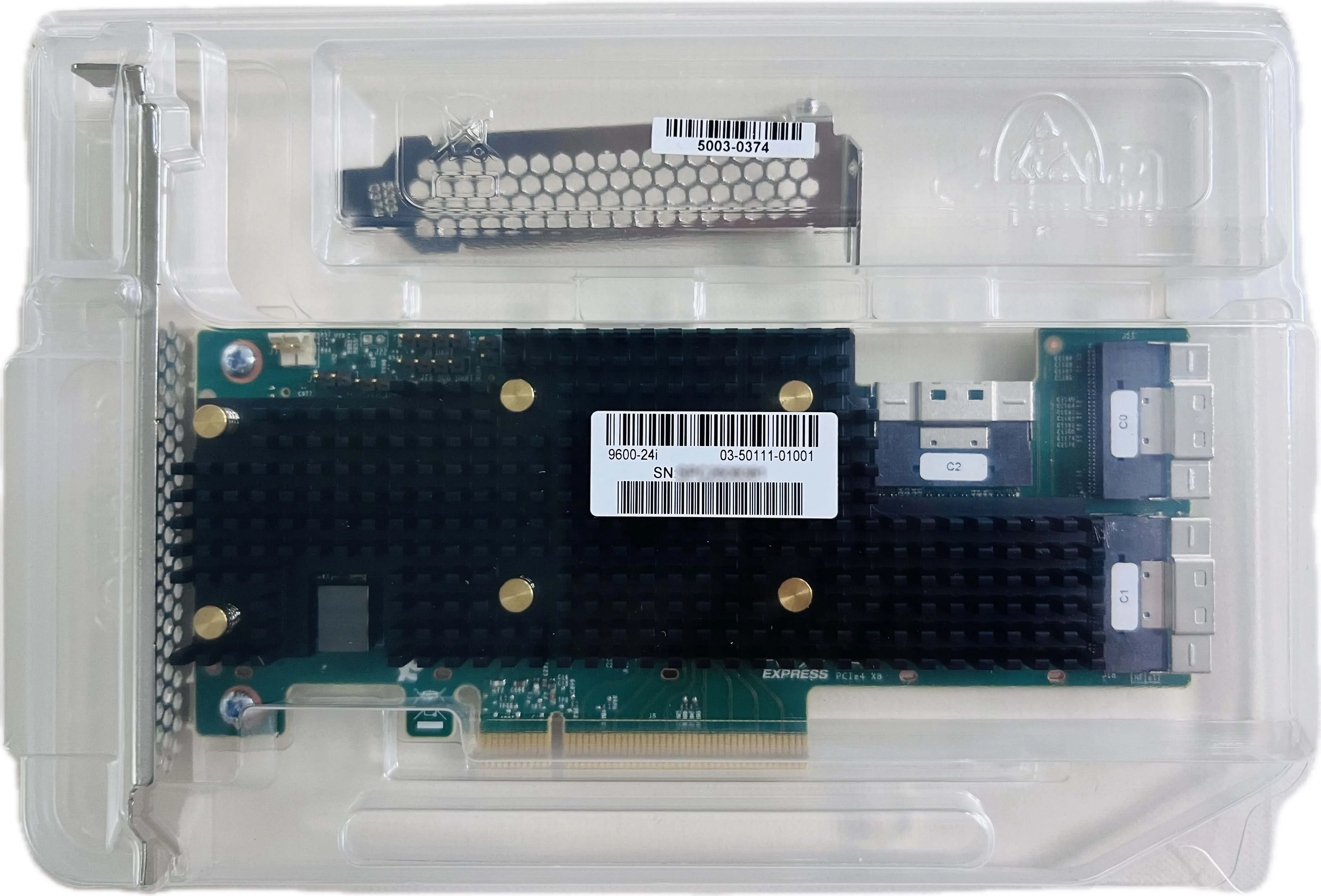 Eastforfuy 듀얼 포트 HBA 카드, LSI 9600-24i SAS4024, SATA SAS NVME 지원