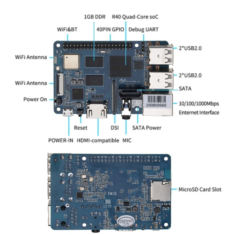  ھ A40i Allwinner ٳ  M2 Ʈ , 