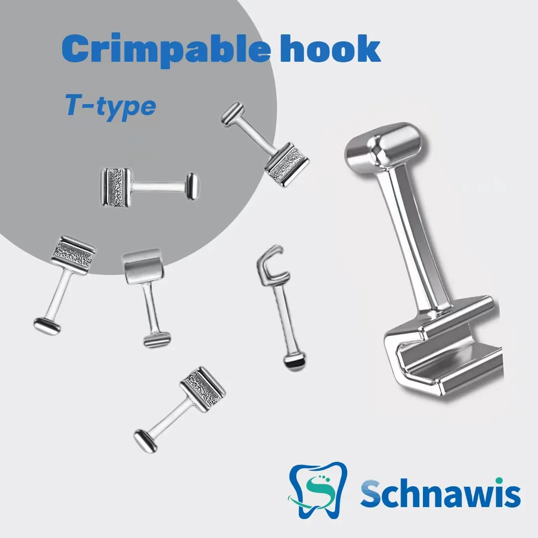 10Pcs Dental Orthodontic Crimpable Hook Sliding Ball Hooks Crimpable