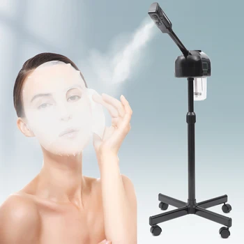 Facial Steamer for Esthetician Deep Cleaning Face Steamer for Facial with Hot Mist, Rolling Wheels & 360° Rotatable Spa 2
