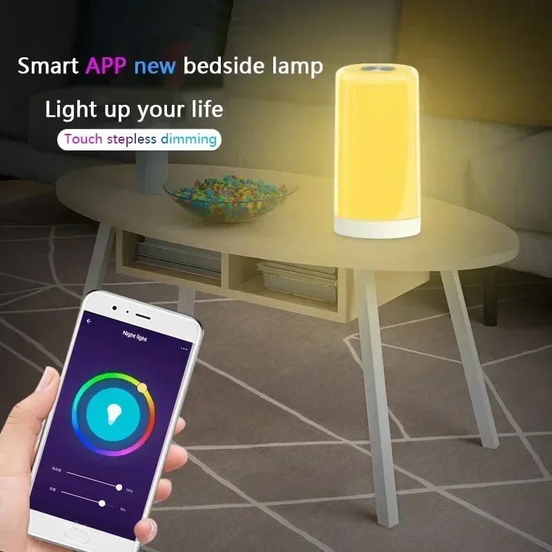 Tuya touch night light led pat lamp bedside feeding desk touch atmosphere light gift RGB cute Home Decorative