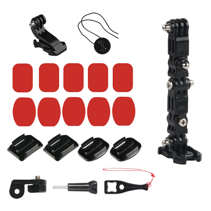 2 SUPPORT 3M Accessoires Adaptateur GOPRO HERO 1 2 3 3+ 4 Casque