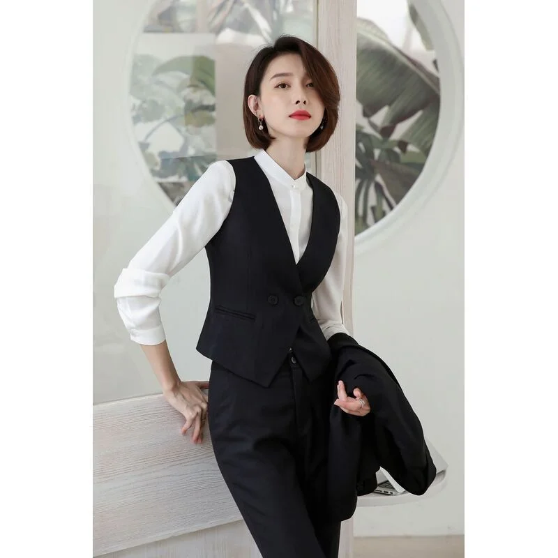 Women's Suit Vest Lapel Double-Breasted Business Slim Fit - Main Image