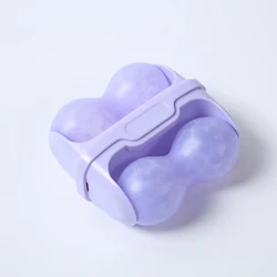 Dual Head Ice Roller for Face - Puffiness, Migraine & Pain Relief, Cold Therapy Massage for Skin Care (Purple)