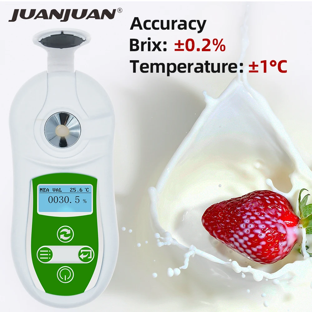 Misuratore Di Brix Digitale 0-32% Rifrattometro Di Zucchero Succo Di Frutta Bevande Sprite Bevanda Suger Misuratore Di Contenuto Tester Portatile Brix