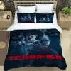 Terrifier horror printed Bedding Sets exquisite bed supplies set duvet cover bed comforter set bedding set luxury birthday gift 2