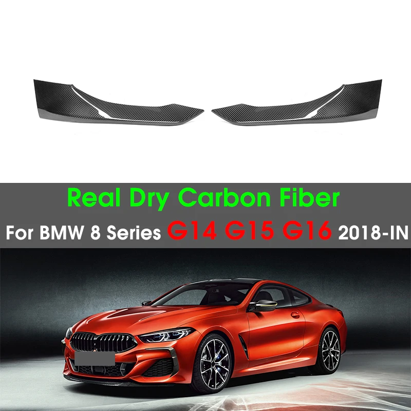

Dry Carbon Fiber Car Front Bumper Splitter Diffuser Lip Protector Spoiler Deflector Guard For BMW 8 Series G14 G15 G16 2018-IN