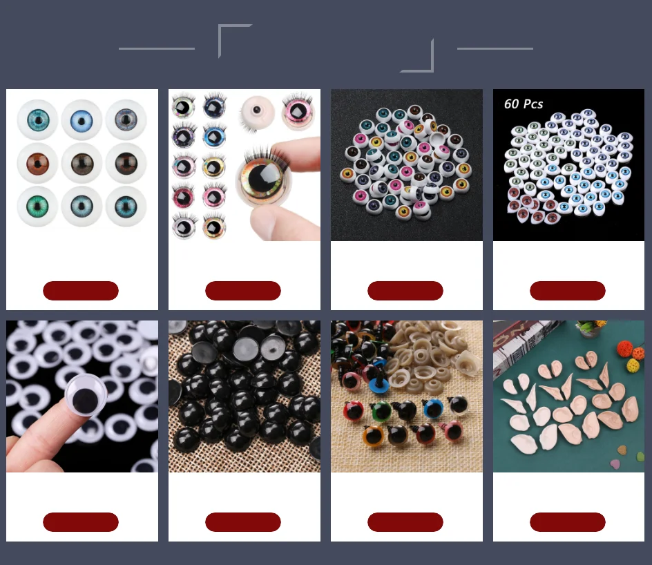 100/500 stücke DIY 3-12mm runde flache schwarze Augen Plastik augen Augen für Puppen machen Puppenspiel zeug Teddybär Augen Puppen augen Zubehör – Detail 3