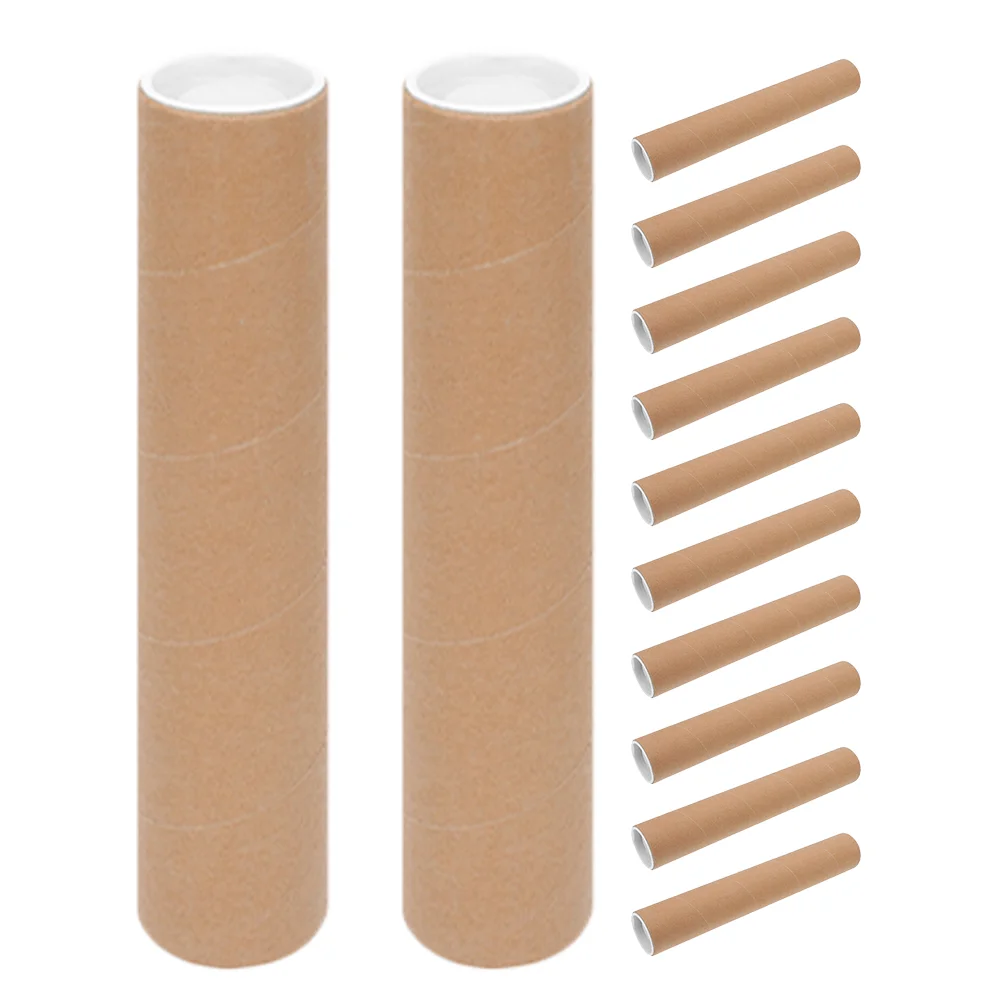 

12pcs Tubes Practical Poster Tubes Round Paper Tubes for Crafting Poster Carrying Case