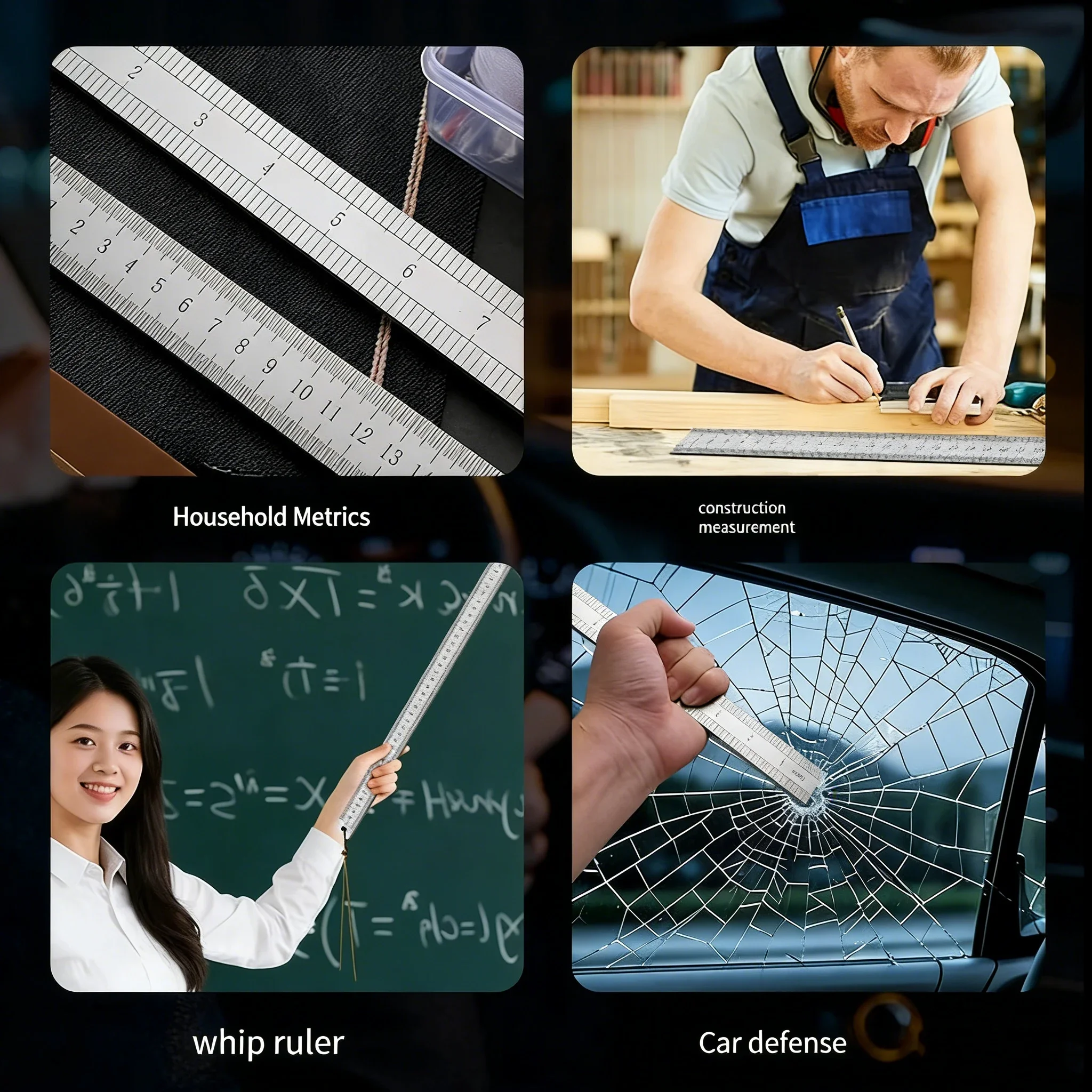 5mm 단조강자루자 |   산업용 자동차 측정 도구 |   초두꺼운 다용도 직선형 칼날