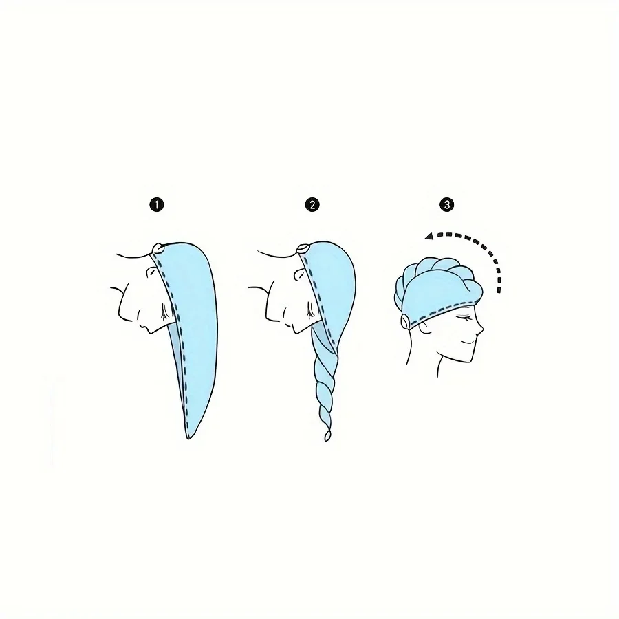 Ultra-Absorbent Microfiber Hair Towel - Double-Layered, Quick-Dry Design - Ideal for Shower, Gym & Spa Use 4 Ultra-Absorbent Microfiber Hair Towel - Double-Layered, Quick-Dry Design - Ideal for Shower, Gym & Spa Use 4