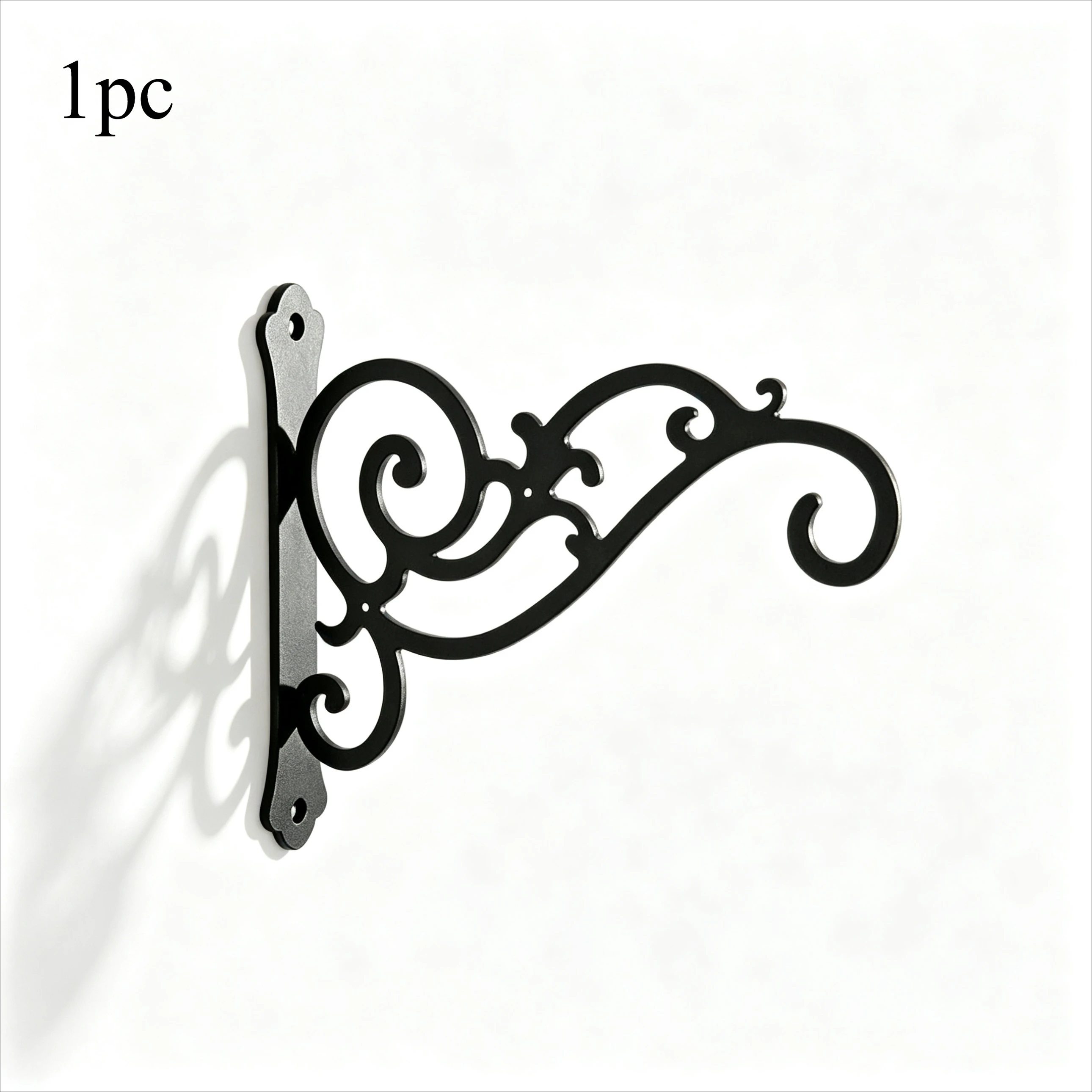 Elegant Black Wall-Mounted Hanging Hook