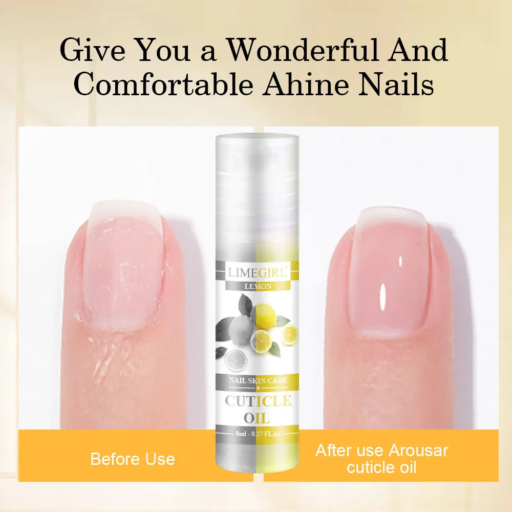 Nail Care Oil LIMEGIRL 8ml 6 Scents Cuticle Repair Hangnail Prevention Nourishing Skin