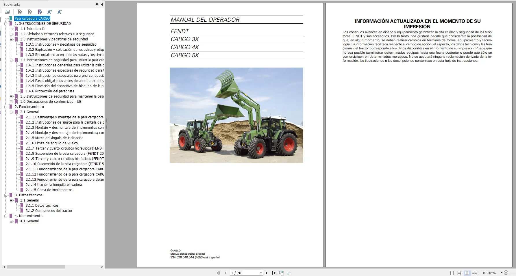 

Трактор FENDT на 17 ГБ, обновленные диаграммы 2022 в формате PDF, руководства по эксплуатации и эксплуатации, испанский DVD