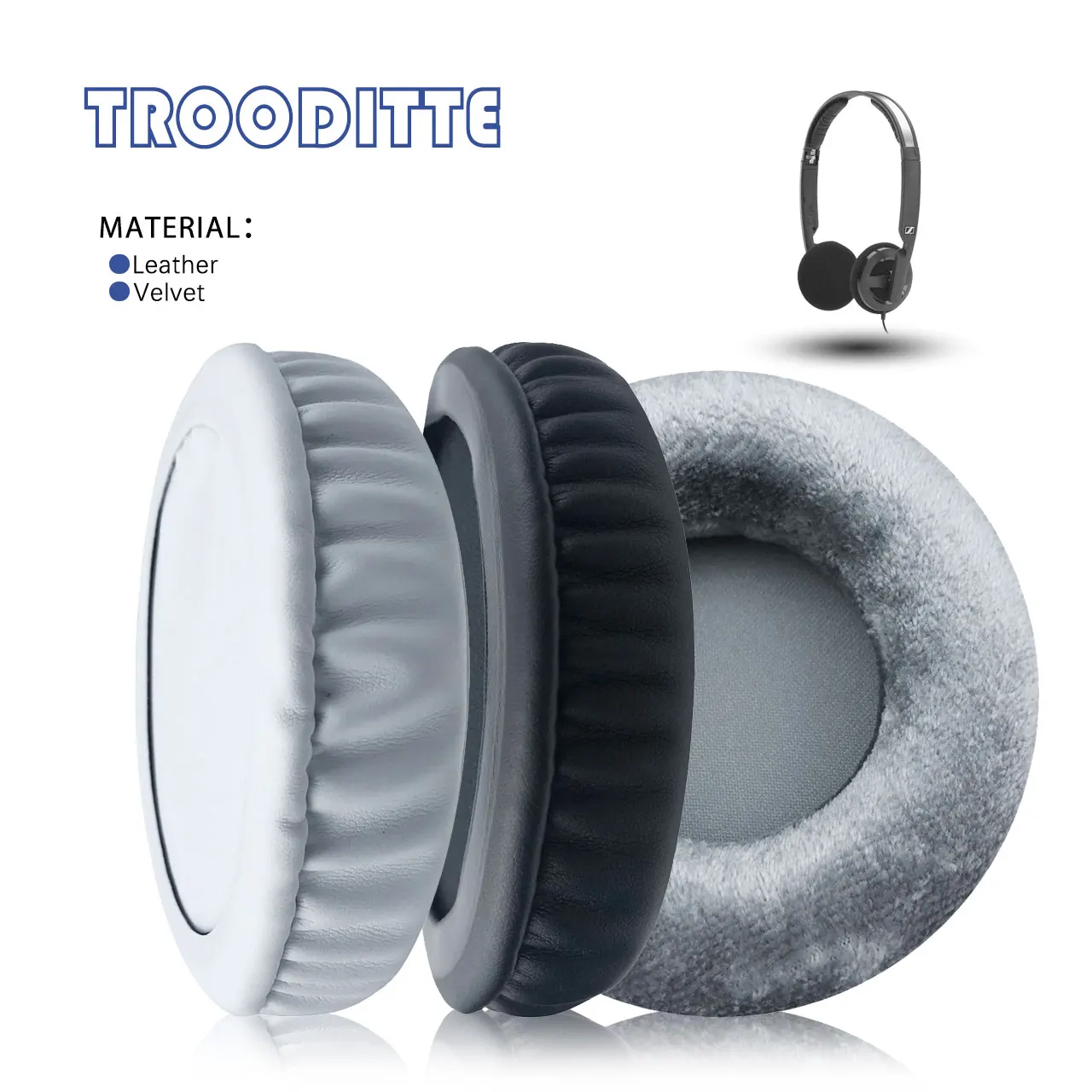 TROODITTEReplacementEarpadForAKGN60N60NCBTHeadphonesThickenMemoryFoamEarCushionsEar