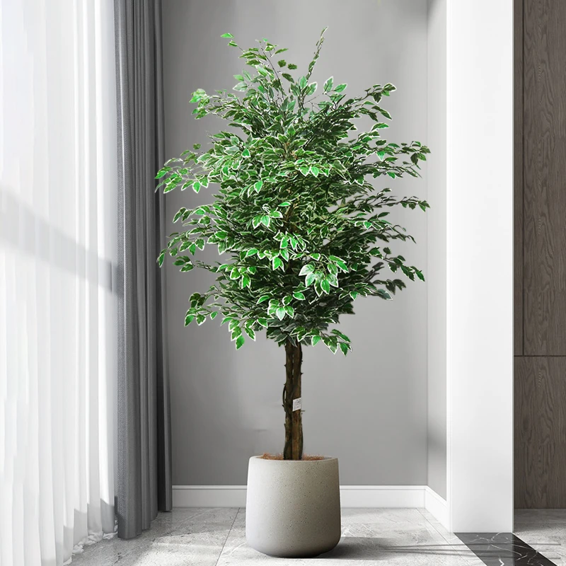 Grandes plantes artificielles de 165cm, Faux Banyan, feuilles en plastique,  pour l'intérieur, pour l'extérieur, pour la maison, le jardin, pour un  mariage | AliExpress