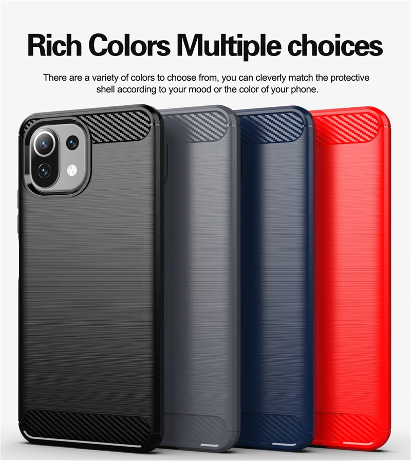 For Cover Xiaomi Mi 11 Lite 5G NE Case For Mi 11 Lite 5G NE Capas Shockproof Phone Bumper TPU Cover For Mi 11 Lite 5G NE Fundas — view 6