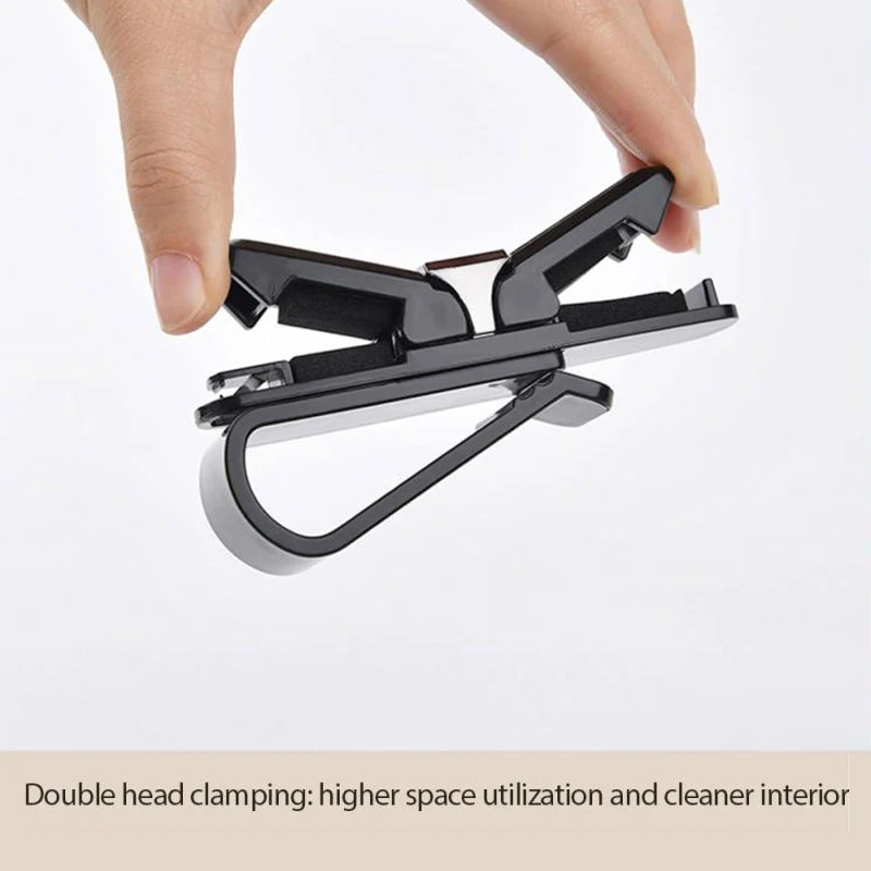sunglasses frame Car Sunglasses Frame Carbon Fiber Bills Glasses Clip Multi Function In Car Creative Eye Box Card Double Headed Clip On Board