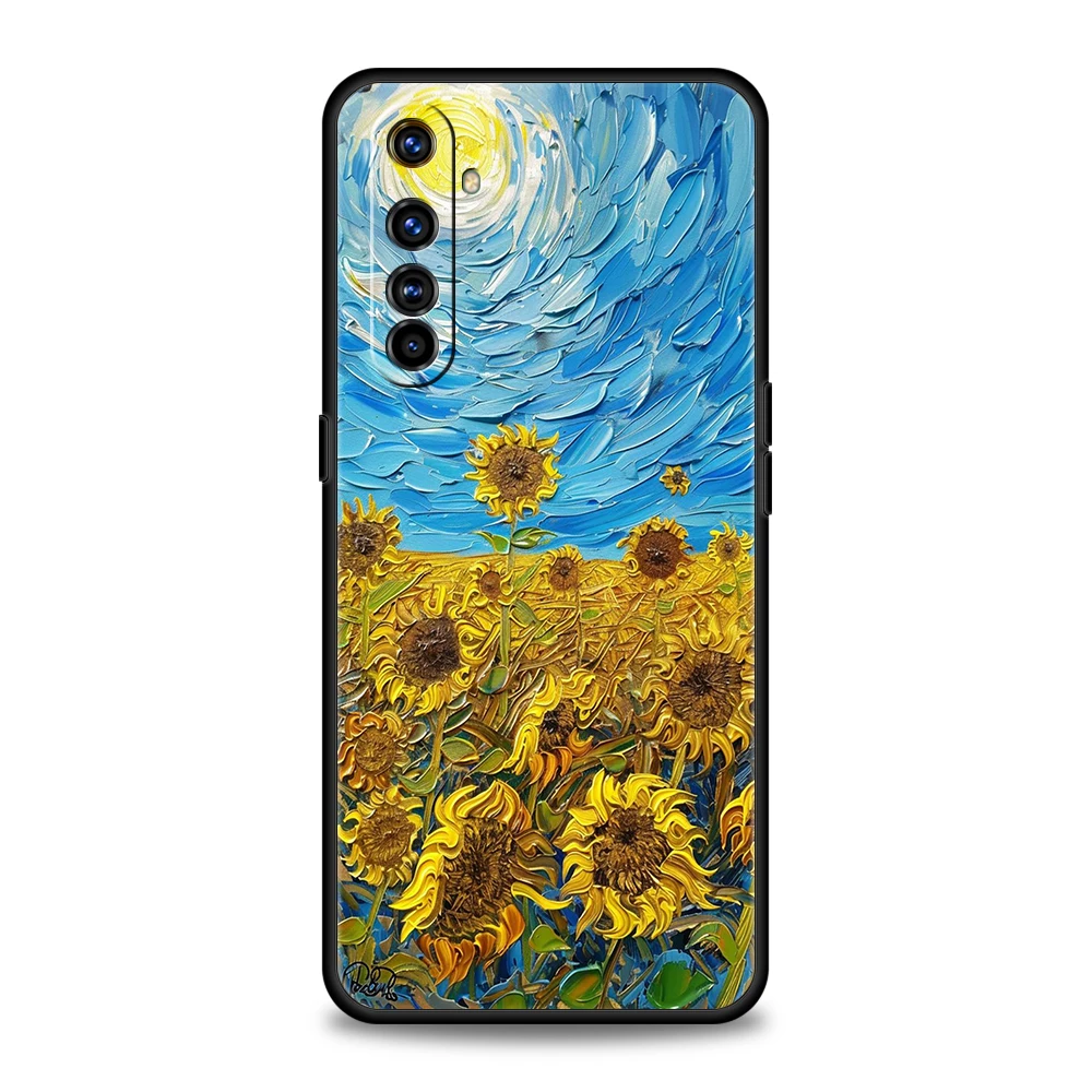 Van Gogh Sunflowers & Starry Night Artistic Phone Case Cover