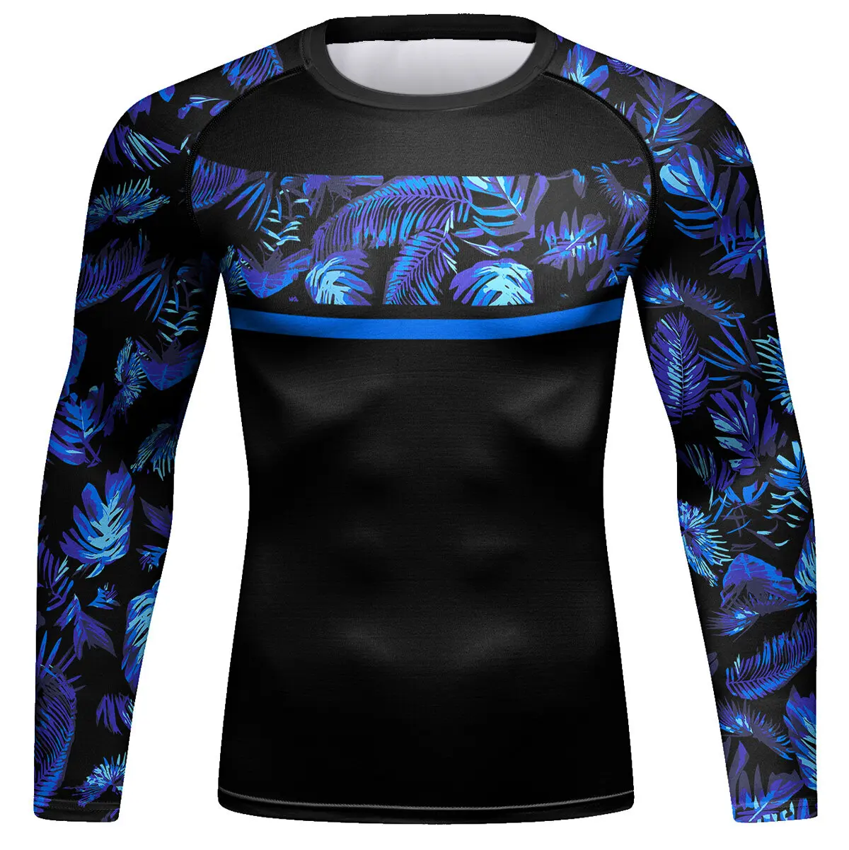 

Men's Compression Top Long Sleeve Baselayer Shirt Sports Tights T-Shirt Sport Wear Activewear Running Shirt（22467）