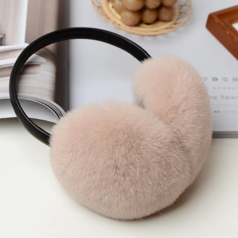rex-rabbit-fur-earmuffs-for-women's-autumn-and-winter-warmth-earmuffs-and-ear-wraps-simple-and-genuine-fur-ear-cover-ear-warmth