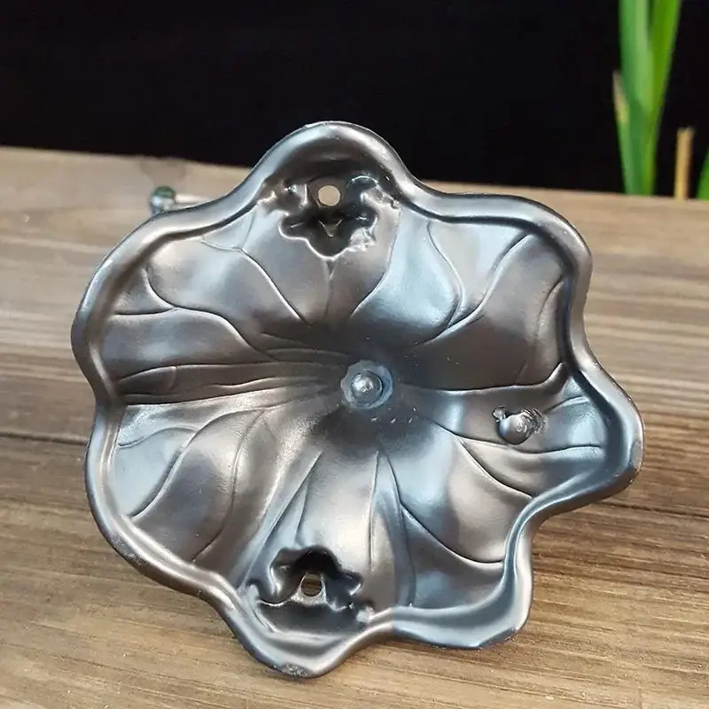 Crane Incense Burners Holder Stove Lotus Incense Burners Antique Alloy Lotus Hang Stove Tea Ceremony Craft Household Decorative