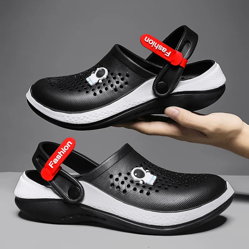 2023-Men-Sandals-Croks-White-Breathable-Home-Flats-Slippers-Outdoor ...