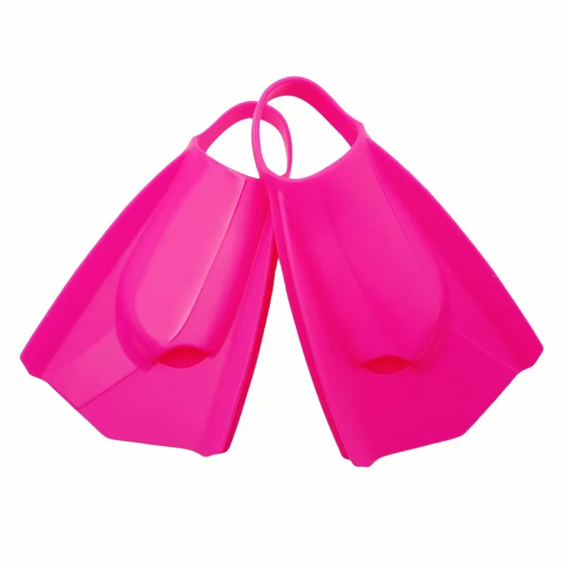 New Professional swimming training fins, water sports swimming fins, soft silicone short-blade fin shoes for adults