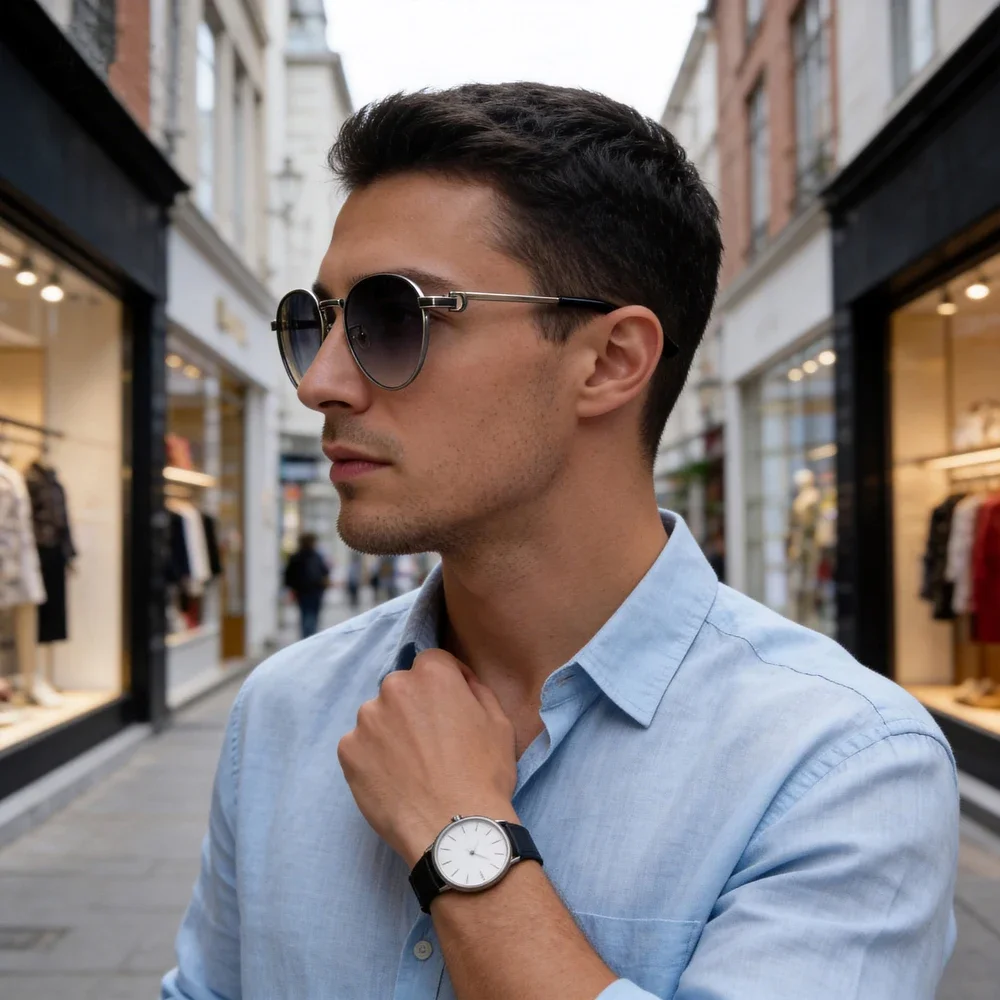 Vintage Round Metal Frame Sunglasses - High Quality UV400 Eyewear