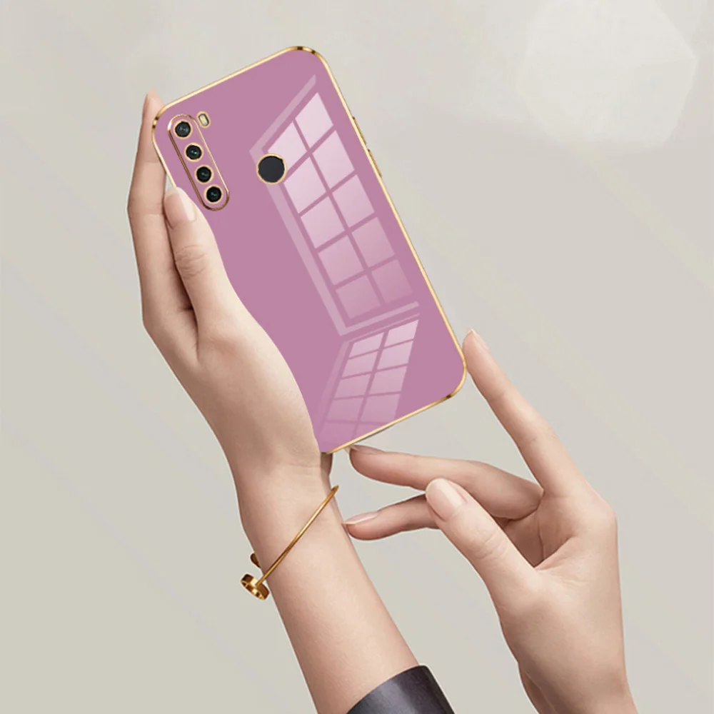 Luxury Square Plating Shockproof Phone Case with Enhanced Back Cover