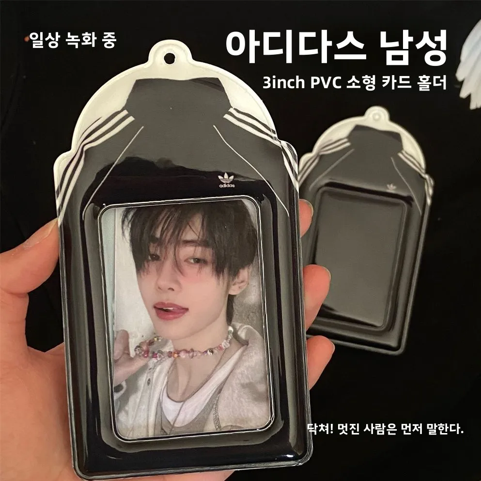 푸지푸지 오리지널 남성용 아디 카드 홀더 인스 스타일 스타 체이저 3인치 즉석 카메라 보호 펜던트 케이스 PVC 소재
