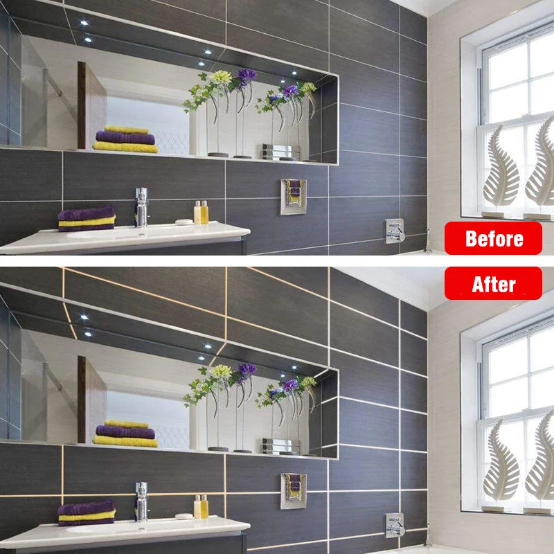 Etiqueta autoadesiva dourada da decoração, telha home, 50 metros