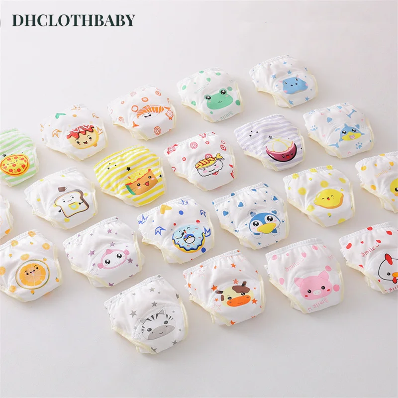 

Cartoon Baby Gauze Cotton Waterproof Diaper Girl Diaper Pocket Baby Learning Pants Pull-up Pants Washable Reusable Cloth Diaper