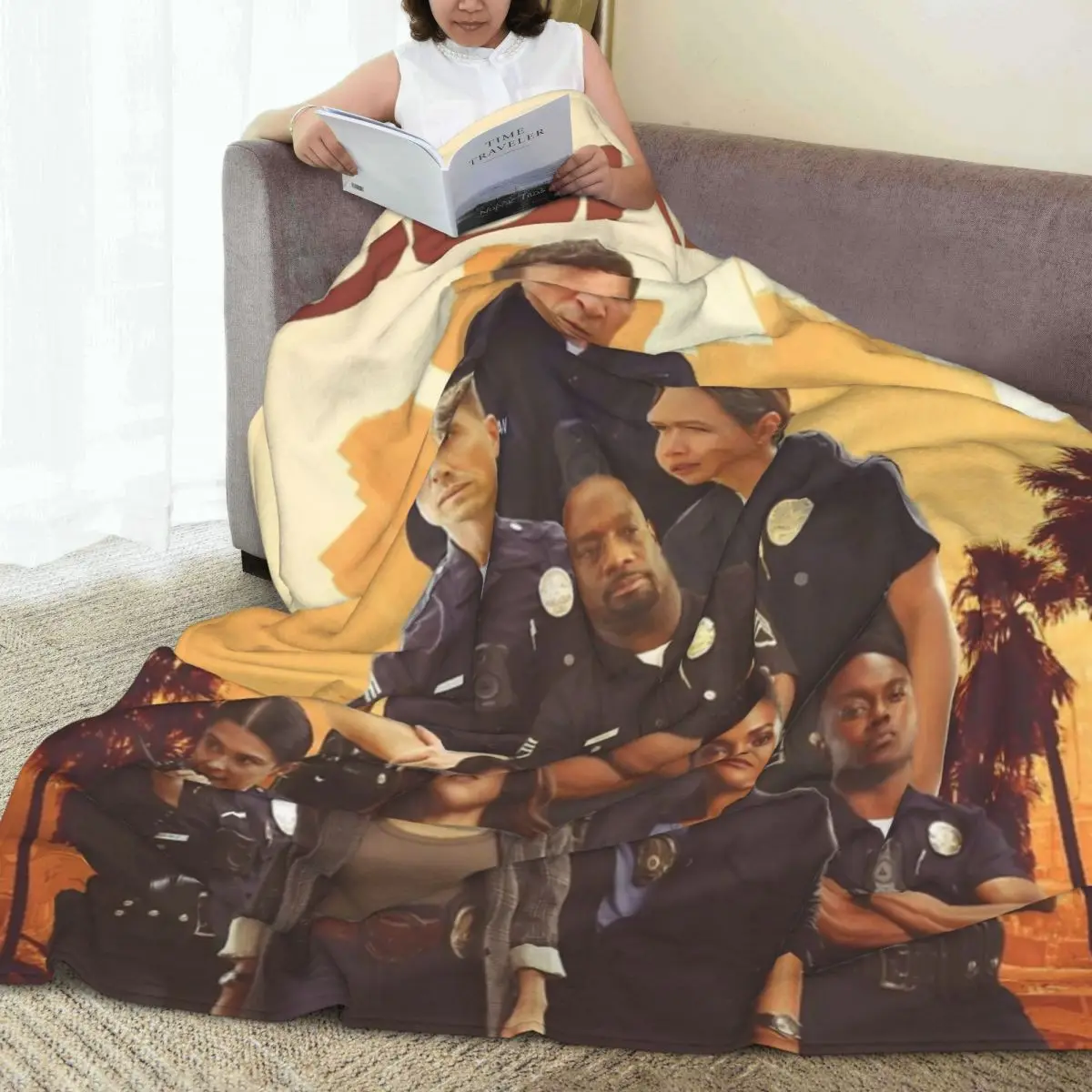 Throw Blanket The Rookie Micro Fleece Blanket Four Sizes Cute Comfortable For Camping Nice Gift 2