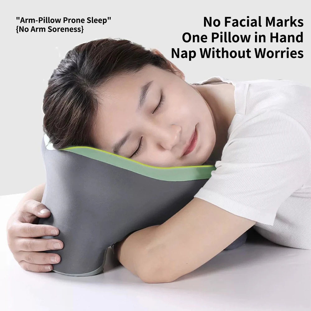 Travel Neck Pillow Memory Foam U-Shaped Pillow Neck Support Portable Sleep Pillows Face Cushion Massager Neck Guard